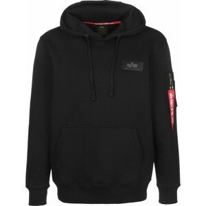 ALPHA INDUSTRIES Mikina  kaki / červená / čierna / biela