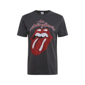 AMPLIFIED Tričko 'ROLLING STONES VINTAGE TONGUE'  tmavosivá