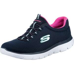 SKECHERS Slip-on obuv 'Summits'  námornícka modrá / mätová / ružová