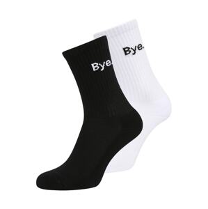 Mister Tee Ponožky 'HI - Bye'  čierna / biela