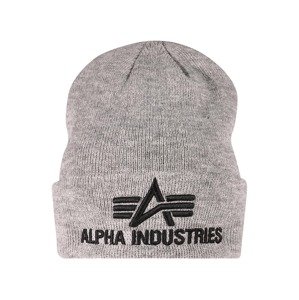 ALPHA INDUSTRIES Čiapky  sivá melírovaná / čierna