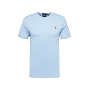Polo Ralph Lauren Tričko  svetlomodrá / hnedá