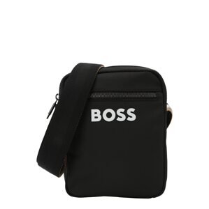 BOSS Taška cez rameno 'Catch 3.0'  čierna / biela
