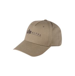 ALPHA INDUSTRIES Čiapka  kaki / čierna