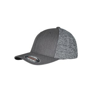 Flexfit Čiapka  sivá melírovaná / čierna