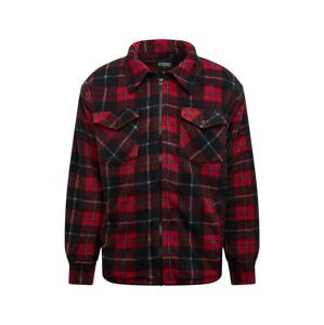 Urban Classics Prechodná bunda  červená / čierna / biela