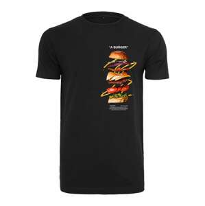 Mister Tee Tričko 'A Burger'  zmiešané farby / čierna