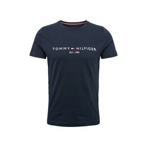 TOMMY HILFIGER Tričko  tmavomodrá / červená / biela