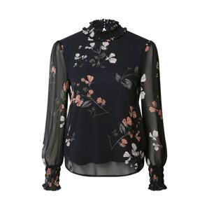 VERO MODA Blúzka 'VMSMILLA'  tmavomodrá / sivá / staroružová / biela