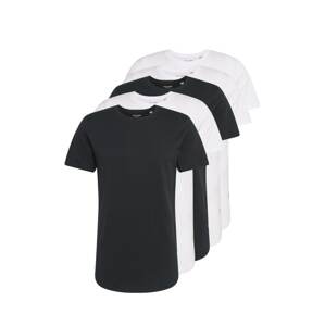 JACK & JONES Tričko 'Noa'  čierna / biela