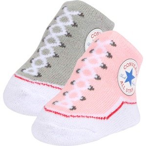 CONVERSE Ponožky 'Chuck Taylor'  sivá / zmiešané farby / ružová