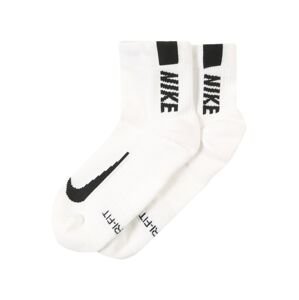 NIKE Športové ponožky 'Multiplier'  čierna / biela