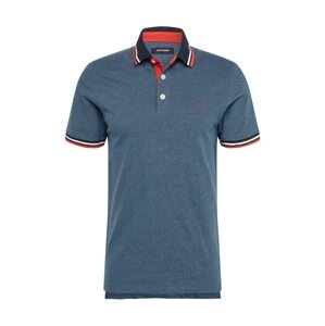 JACK & JONES Tričko 'JJEPaulos'  tmavomodrá / modrá melírovaná / jasne červená / biela