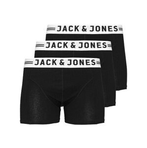 Jack & Jones Junior Nohavičky  čierna / biela