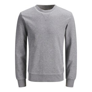 JACK & JONES Mikina 'Basic'  sivá melírovaná