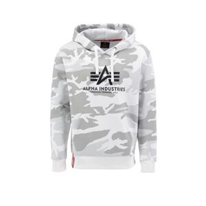 ALPHA INDUSTRIES Sveter  sivá / svetlosivá / čierna / biela