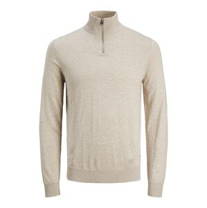 JACK & JONES Sveter 'JJEmil'  béžová melírovaná