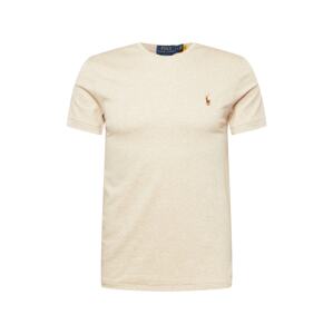 Polo Ralph Lauren Tričko  béžová melírovaná / karamelová / koralová / čierna