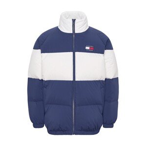 Tommy Jeans Zimná bunda 'Authentic'  námornícka modrá / tmavočervená / biela
