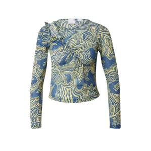 PINKO Tričko  modrá denim / limetková