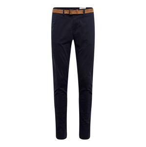 TOM TAILOR DENIM Chino nohavice  tmavomodrá