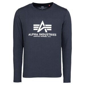 ALPHA INDUSTRIES Tričko  námornícka modrá / biela