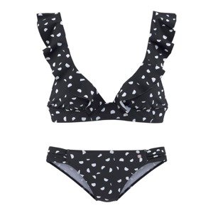 JETTE Bikiny  čierna / biela