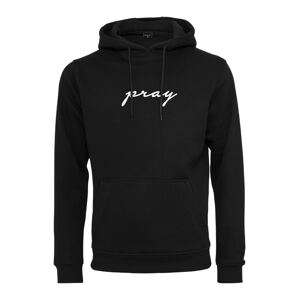 Mister Tee Mikina 'Pray'  čierna / biela