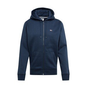 Tommy Jeans Tepláková bunda  námornícka modrá / červená / biela