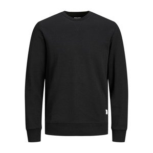 JACK & JONES Mikina  čierna / biela