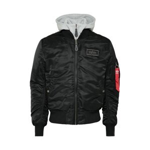 ALPHA INDUSTRIES Prechodná bunda 'MA-1 D-Tec'  červená / čierna