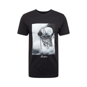 Mister Tee Tričko 'Ballin 2.0'  tmavosivá / čierna / biela