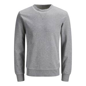 JACK & JONES Mikina 'Basic'  sivá melírovaná
