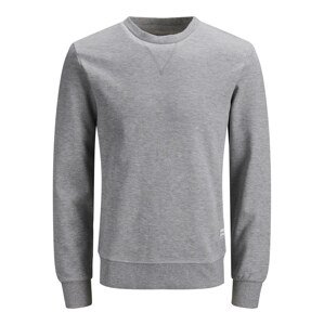 JACK & JONES Mikina 'Basic'  sivá melírovaná