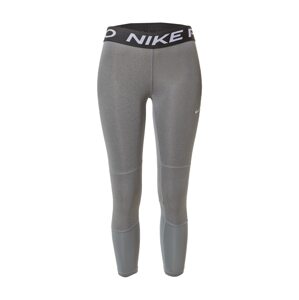 NIKE Športové nohavice 'Pro'  sivá / čierna / biela