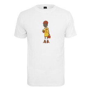 Mister Tee Tričko 'Employee'  hnedá / žltá / červená / biela