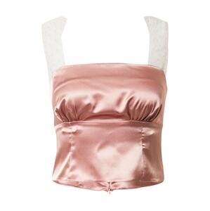 Miss Selfridge Top  rosé / biela
