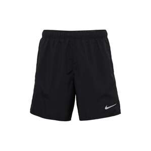 NIKE Športové nohavice 'Challenger'  striebornosivá / čierna