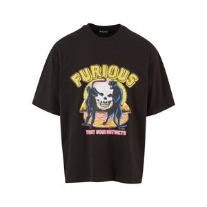 2Y Studios Tričko 'Furios'  modrá / žltá / staroružová / čierna