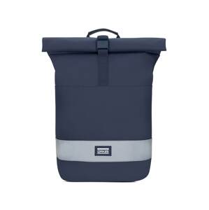OAK25 Batoh 'Everyday Rolltop'  tmavomodrá / striebornosivá / biela