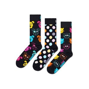 Happy Socks Ponožky 'Classic Dog'  námornícka modrá / žltá / ružová / biela