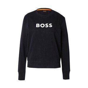 BOSS Mikina 'Ela 6'  čierna / biela