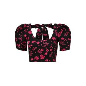 Miss Selfridge Petite Tričko 'Fuschia'  fuksia / neónovo ružová / čierna