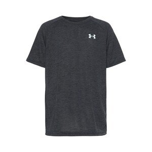 UNDER ARMOUR Funkčné tričko  čierna melírovaná / biela