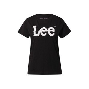 Lee Tričko 'LOGO TEE'  čierna / biela