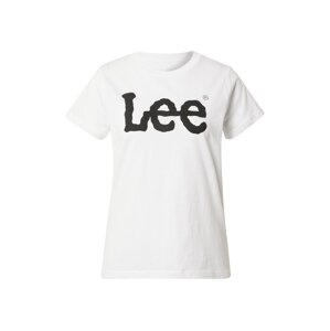 Lee Tričko 'LOGO TEE'  čierna / biela