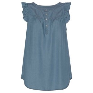 LASCANA Blúzka  modrá denim