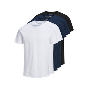 JACK & JONES Tričko 'Essentials'  tmavomodrá / čierna / biela