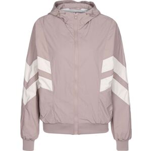 Urban Classics Prechodná bunda 'Crinkle Batwing'  ružová / biela
