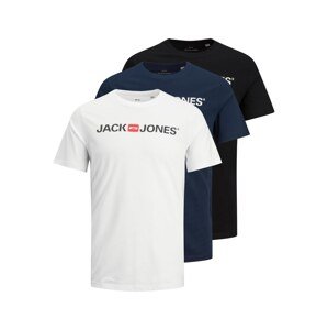 JACK & JONES Tričko  námornícka modrá / červená / čierna / biela